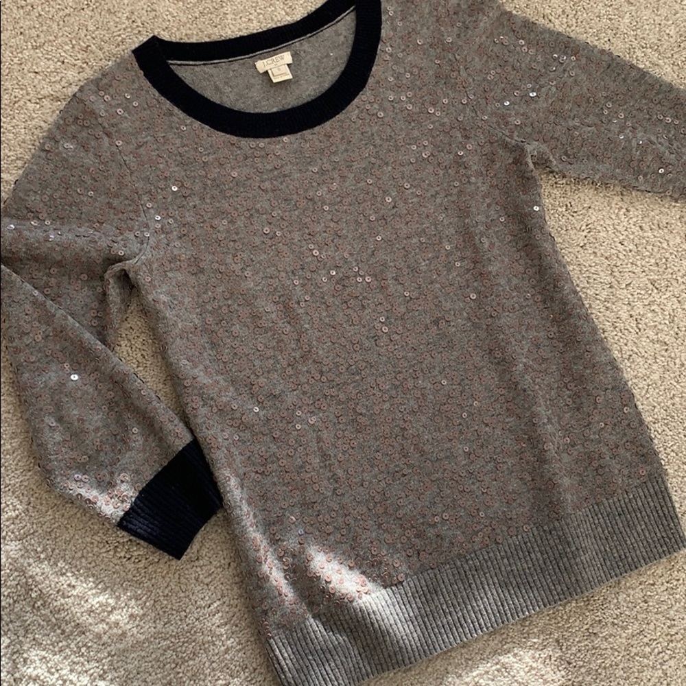 J crew sequined sweater